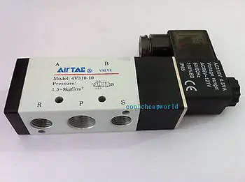 

4V310-10 DC 12V Solenoid Air Valve 5 port 2 position 3/8"