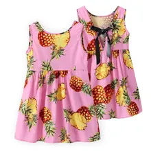 

Summer Children Dress Kids Girls Sleeveless Flower Print Dress Soft Cotton Princess Dresses Girl Floral Bow Backless Vestidos
