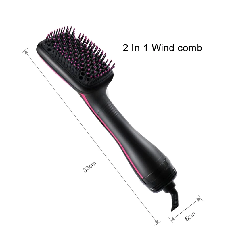

Hot Air Brush Comb Dryer Styler Hair Air Brush Negative Ion Hair Straightener @ME88