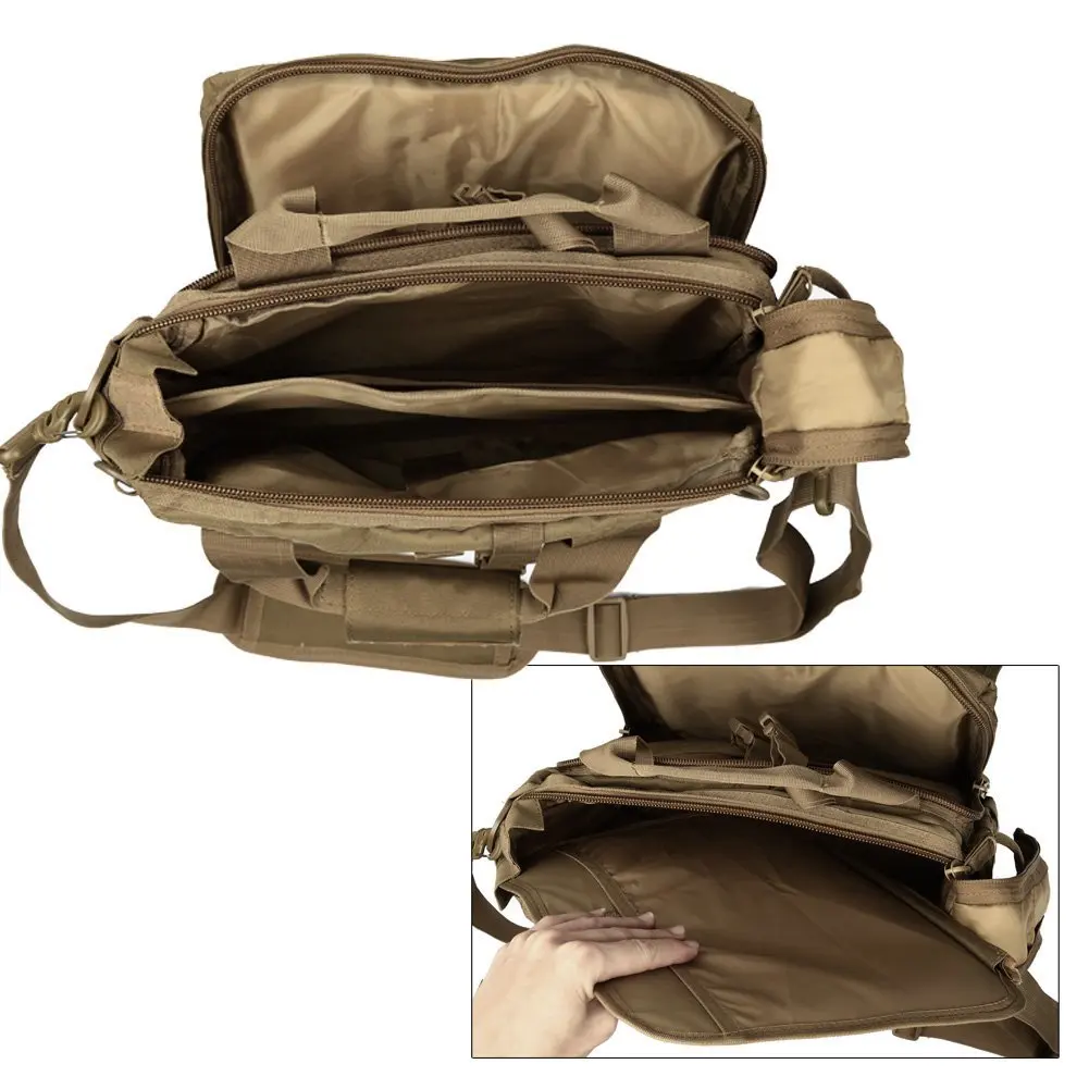 Профессиональная многофункциональная Мужская холщовая Военная нейлоновая сумка-мессенджер для 1" ноутбука, большие сумки, сумка на плечо