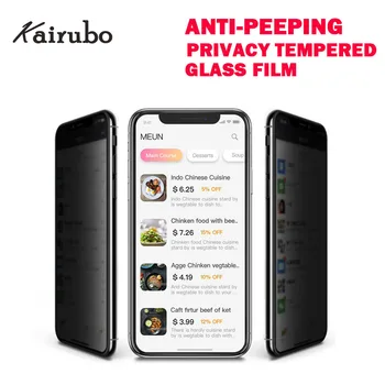 

10Pcs Privacy Screen Protector For iPhone 6 6S 7 8 Plus Privacy Anti Peeping Tempered 5D Anti Glare Glass AntiSpy For iPhone 7 X