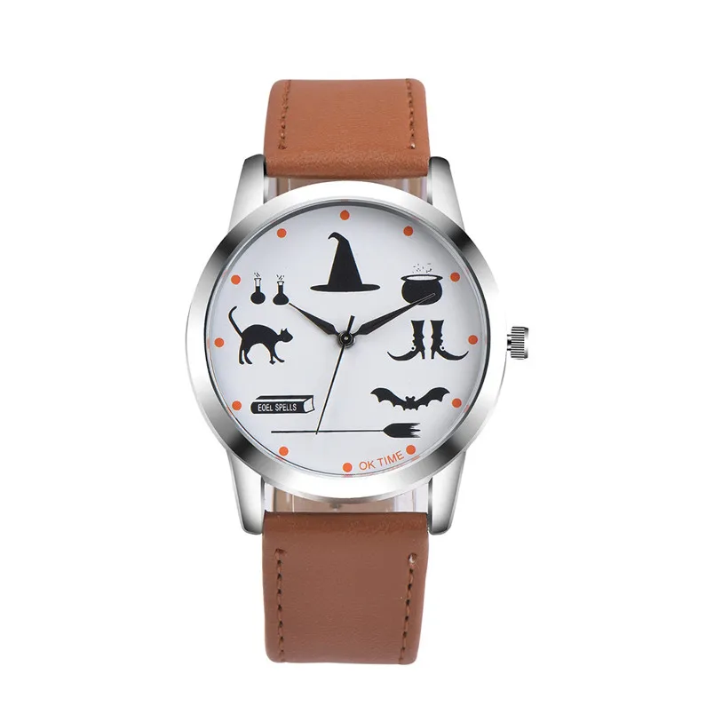 Good Quality OKTIME Women Watch Retro Cartoon Design Leather Band Analog Alloy Quartz Wrist Ap19 | Наручные часы
