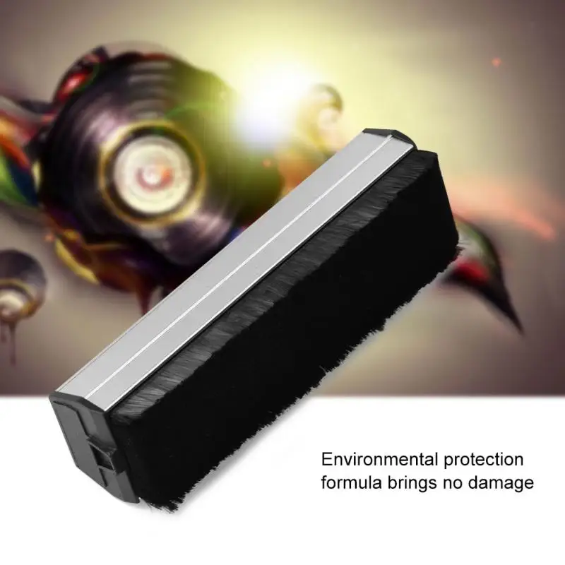 

Portable Antistatic Dust Spots Cleaner LP Vinyl Record Clean Cleaning Brush-Tool