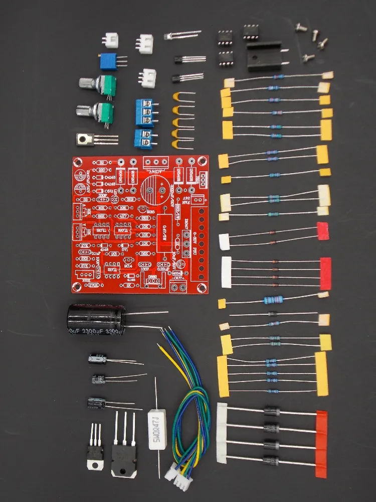 Factory 0 30V 2mA 3A Adjustable DC Regulated Power Supply DIY Kit Short