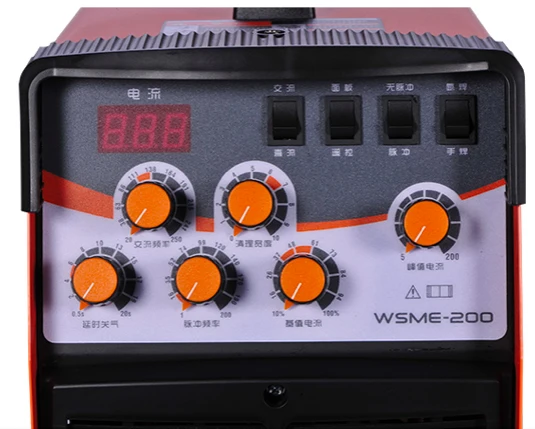 WSME-200 TIG-200 TIG-200P AC DC Импульсная tig сварка сварочный аппарат алюминиевый 220V