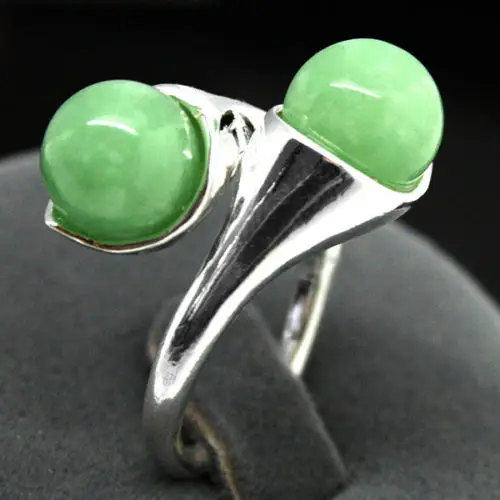 Hot sell Noble- FREE SHIPPING&gt&gt&gt@@ 0x RARE JADE SILVER RING SIZE 7 8 9 10 | Украшения и аксессуары