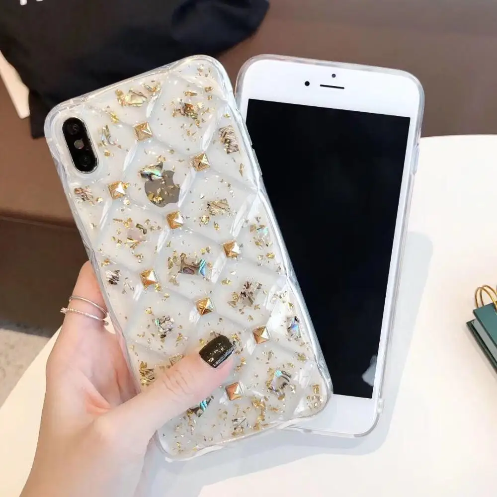 

ORYKSZ 3D Luxury Glitter Silicone TPU Case For iphone XS XR X XS Max 6 6S 7 8 Plus Fashion Transparent Soft Simple Phone Cases