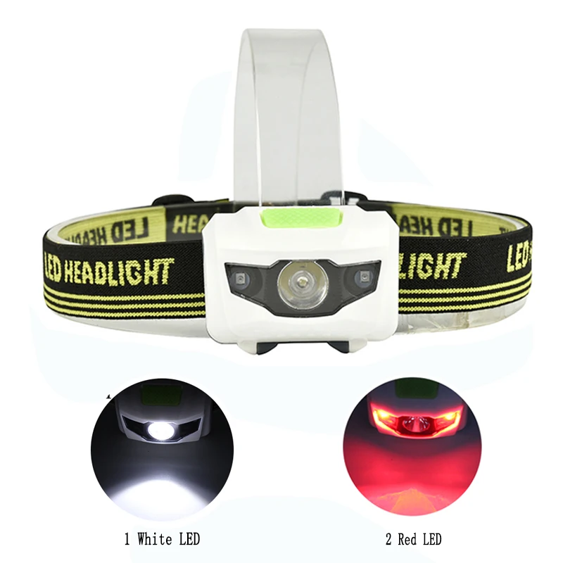 

Mini HeadLamp 4 Mode Waterproof 600Lm R3+2 LED Flashlight Utral Bright Headlight Head lamp Torch Lanterna with Headband