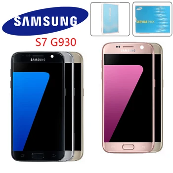 

ORIGINAL SUPER AMOLED 5.1'' LCD Replacement with Frame for SAMSUNG Galaxy S7 Display G930 G930F Touch Screen Digitizer Assembly