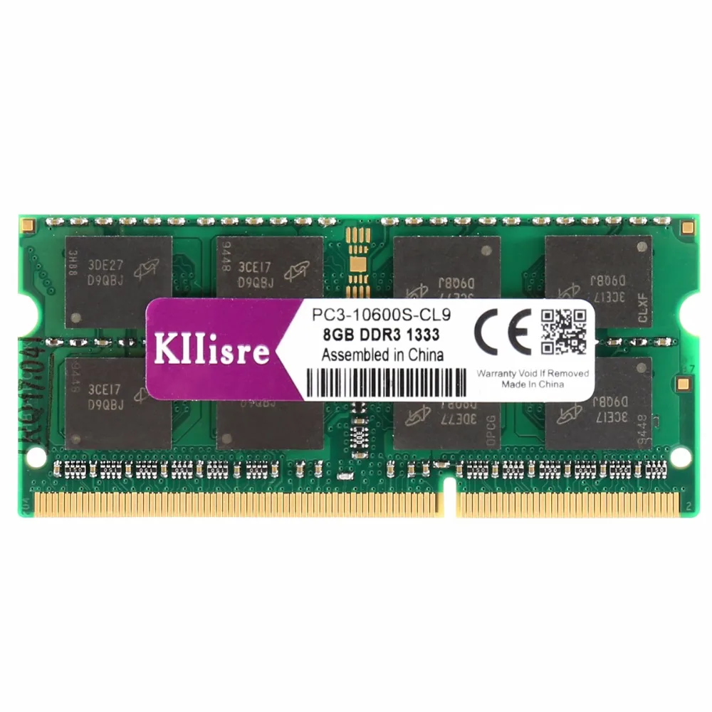 

Kllisre DDR3 8GB 1333MHz 1600Mhz 204-Pin Laptop RAM SO-DIMM Notebook Memory