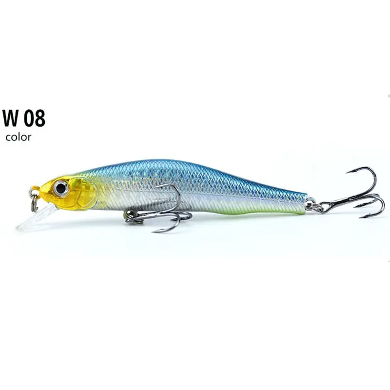 W08-9Pcs GLUREE 9 шт./лот Гольян рыболовные приманки набор 9 см 8,5 г приманки из твердых АБС короткий язык плавающие искусственные рыболовные снасти приманки многоцветный - Цвет: W08-9Pcs