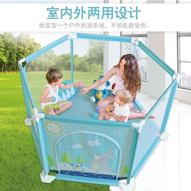 Jual Anak Anak Aktivitas Pagar Boks Bayi Playard Safety Bermain Pagar dengan 20 Pcs Laut Bola Plastik Portabel Gym Bayi playlist