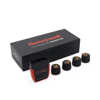 

Intelligent Temperature Warning with 4 sensors TPMS Tire Pressure Alarm Warning + OBD Diagnostic Device work for Android / IOS