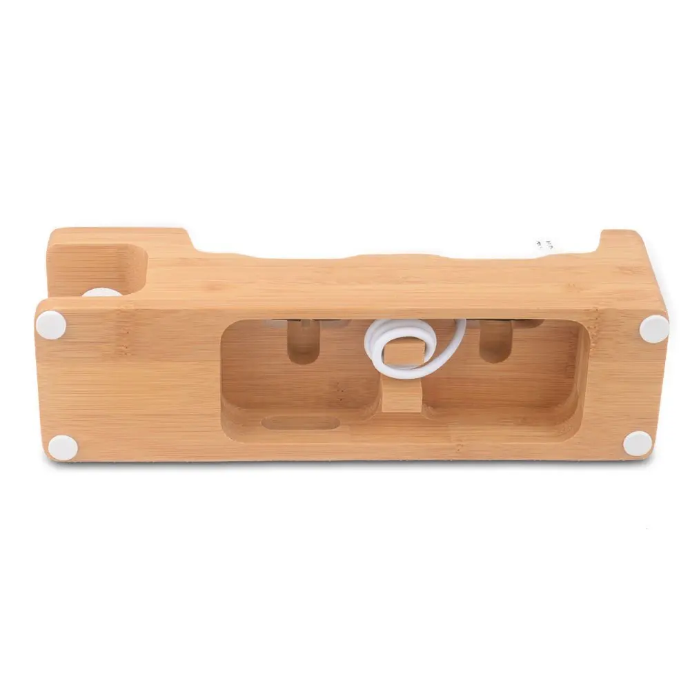 FULAIKATE бамбуковая деревянная зарядная подставка для iPhone Настольный держатель для iPad док-станция планшетный ПК мобильный телефон Ручка слот для карт