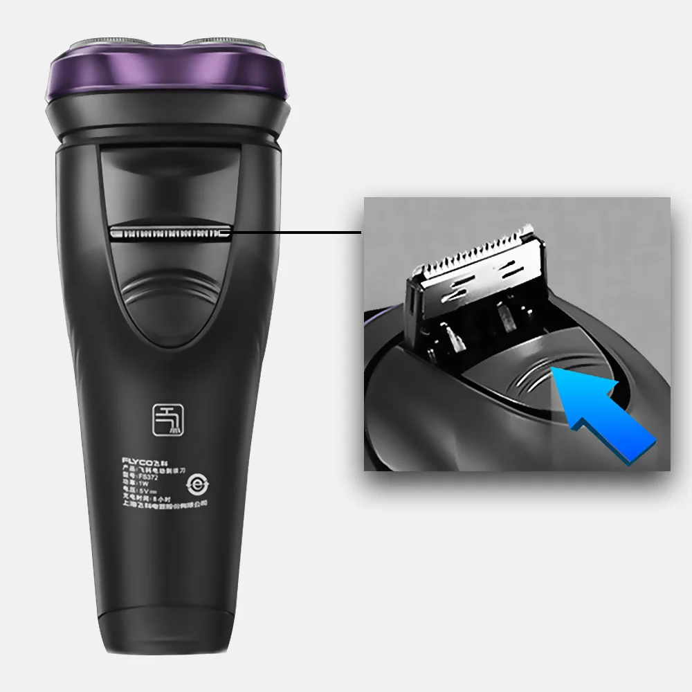 Flyco 3D тройной плавающий клинок моющийся мужской станок для бритья Soin Barbe Homme Pour
