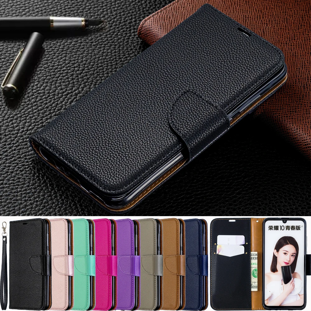 

Wallet Phone Case for Huawei Psmart 2019 PU Leather Auto Folio Flip Cover Stand Magetic Closure with Card Holder