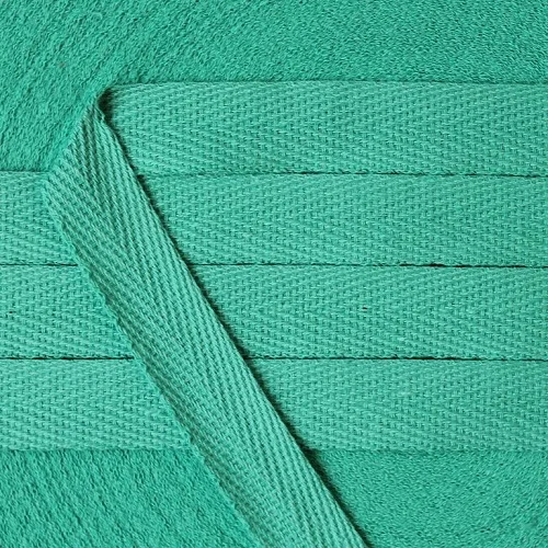 15 мм цветная саржевая хлопчатобумажная тесьма косой привязки ленты 50 метров рулон для упаковки одежды сумки или DIY - Цвет: 600