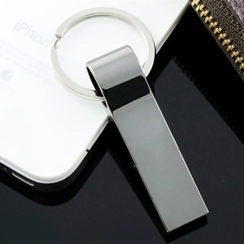 Дешевый USB 2,0 Нержавеющая сталь USB флеш накопитель цепочка для ключей, Флэшка накопитель 8 ГБ 16 ГБ 32 ГБ 64 Гб 128 ГБ usb stick флеш накопитель