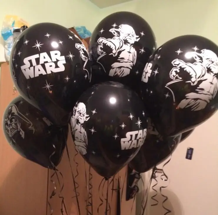 

12 inch 10pcs/Lot Black Wars Latex Balloon Pirates Theme Party Decoration Birthday Party Supplies Kids Baby Boys Toys Balls