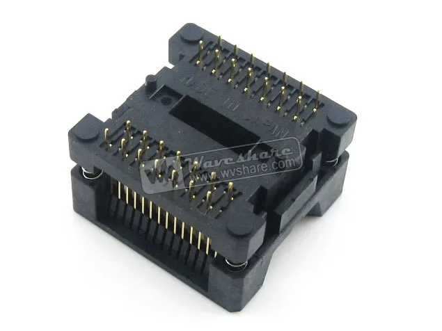 Enplas ic Test & Burn-in Soquete Programador Adaptador 7.5mm Largura 1.27mm Passo Sop28 So28 Soic28 Ots-28-1.27-04 - Imagem 4