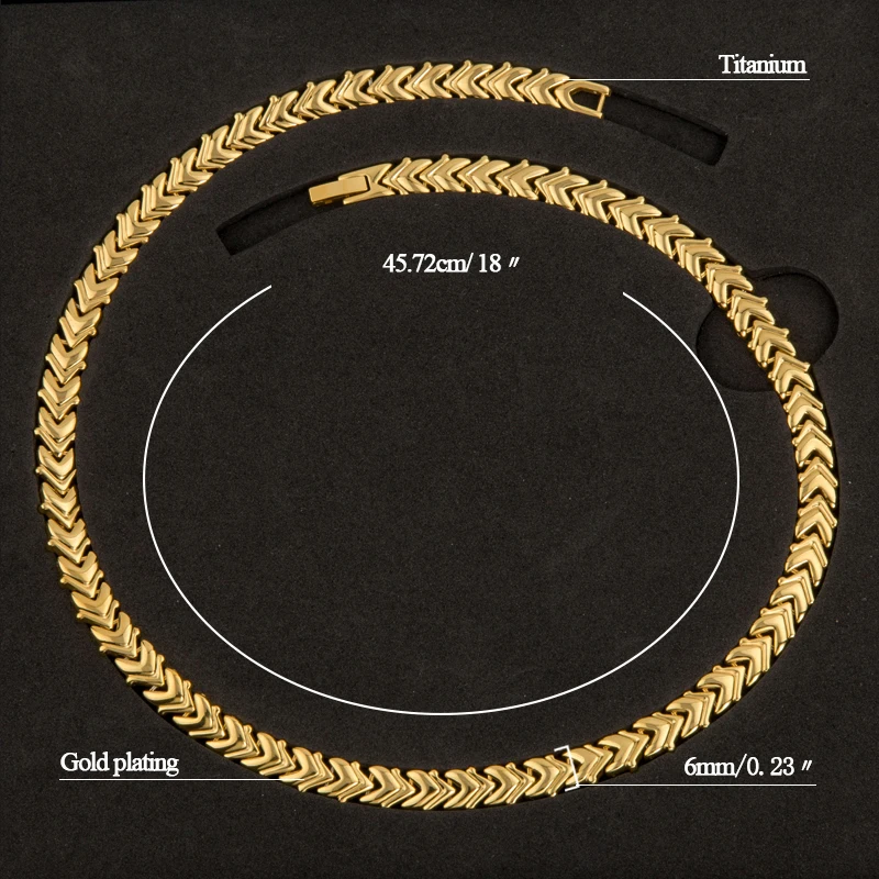 

38 new Titanium gold plating women chocker negative ion magnetic female necklace elegant femme jewelry pendant drop shipping