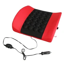DC12V электрические вибрации Автомобильная массажер талии подушка боли сиденье автомобиля назад поясничной Поддержка подушки талии площадку(разные цвета