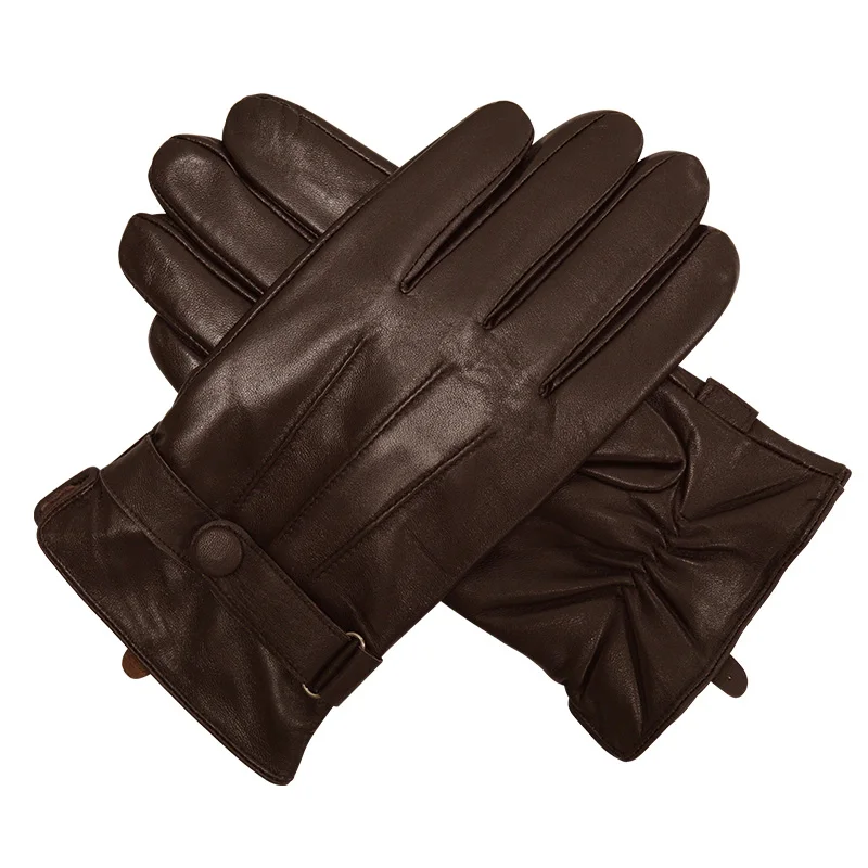 Мужские настоящие мужские кожаные перчатки 2019 новые стильные высококачественные перчатки мужские зимние кожаные перчатки для мужчин