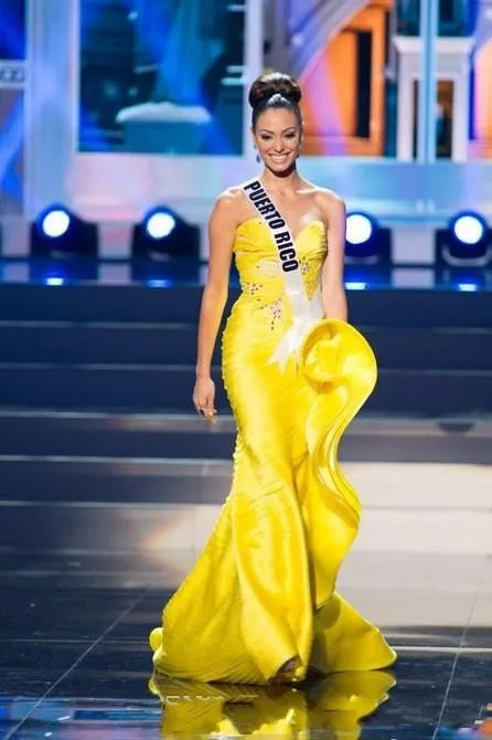 TRAJES DE NOCHE  DE COLOR AMARILLO EN MISS UNIVERSO Y MISS USA Sexy-Hot-Unique-Miss-USA-Universe-Evening-Pageant-Dresses-Mermaid-Yellow-Sweetheart-Bead-Satin-Backless-Prom