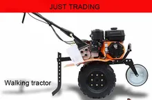 Mini gasoline engine walking tractor hand push multipurpose rotary tiller weeder cultivator plough