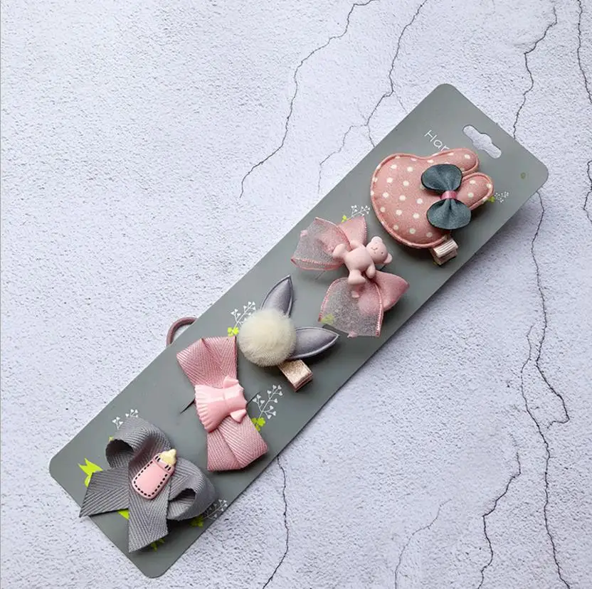 Generic Girls Hairpin Set Flower Cartoon Bear Hair Clips Jumia Nigeria