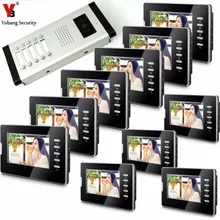 Yobang-videoportero con cable, sistema de teléfono de puerta, Control de acceso electrónico para familias