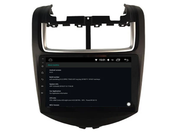 Cheap For chevrolet AVEO 2014 2015 autoradio Android 8.0 car gps multimedia 64GB rom+IPS screen+CARPLAY+TDA7851 Amplifer+Car Launcher 5