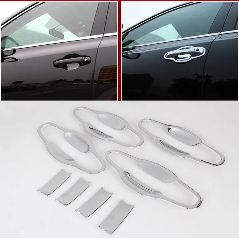 

For Toyota Highlander 2014 2015 External Side Door Handle Bowl Protector Cover Trim 8PCS/SET Door Handle Cup Decorative Frame
