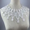 White Embroidery Collar Venise Sequin Floral Embroidered Applique Lace Neckline Collar Garment Accessories Scrapbooking ► Photo 2/6