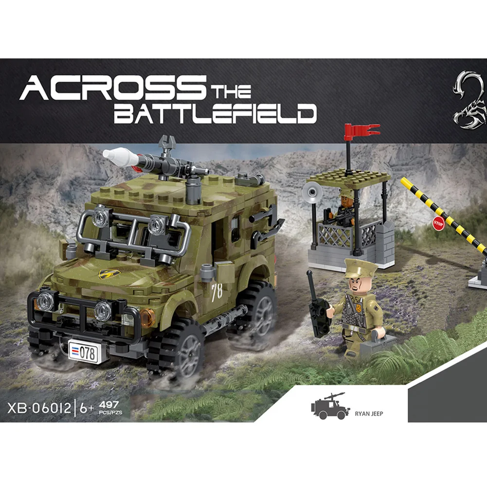 

LegoING SWAT Off-road Truck Model military Building Blocks Police toys Car weapon series compatible legoes techniced toys kids