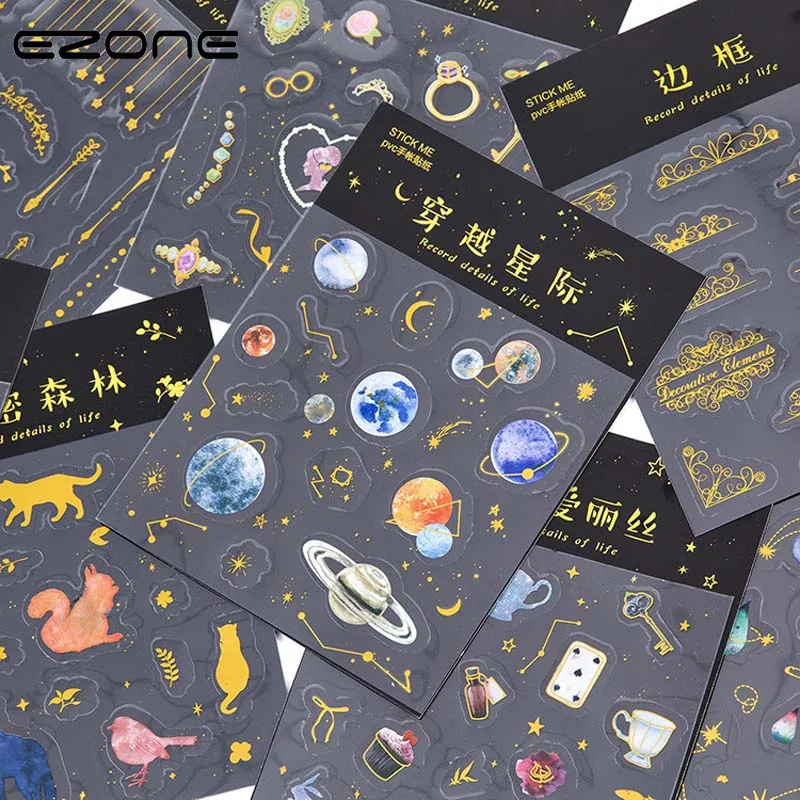 

EZONE Fashion Sticker PVC Sticker For Travel Suitcase Wall Pencil Box Bike Phone Sliding Plate Ff Mixed Graffiti Styling Kid Toy