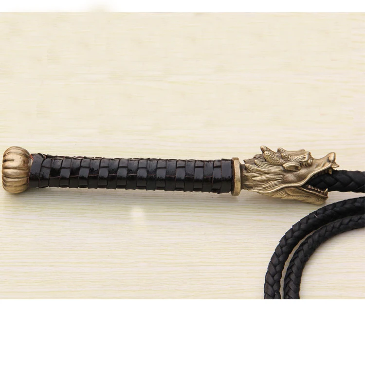 Дракон Китайский конь кнут flogger ручной работы Холтер Плетеный для верховой езды