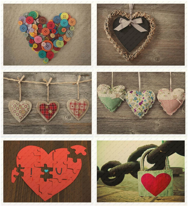 

Artistic Heart Yellow Kraft Paper wall sticker Decorative paintings Retro Poster Bar Cafe