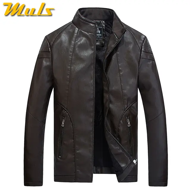 Luxury leather jacket men skin motorcycle stencil Mens fashion brown ...