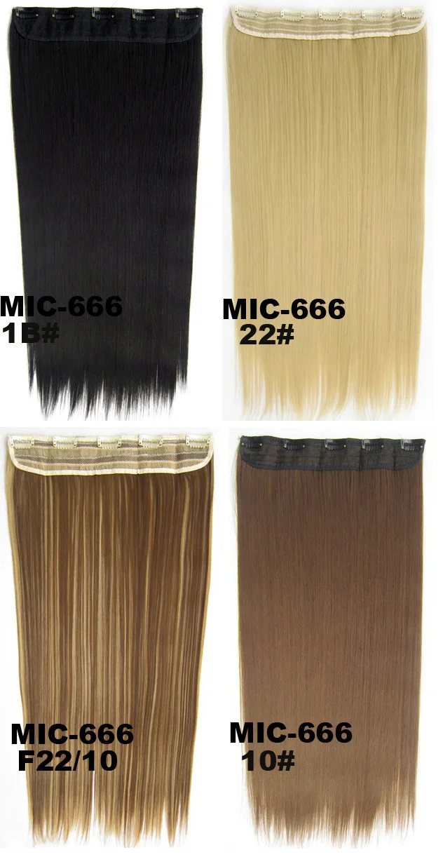 10pieces/lots,5 clips in synthetic hair extension MIC 666 100gramsin