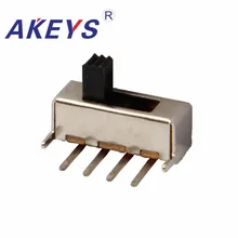 30PCS SS-13F24 1P3T Single pole three throw 3 Position slide switch DIP 4 pin verticle type bend pin with 2 fixed pin 30PCS SS-13F24 1P3T Single pole three throw 3 Position slide switch DIP 4 pin verticle type bend pin with 2 fixed pin