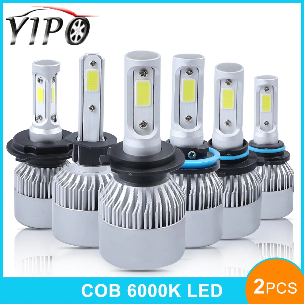 

Led H4 H7 H11 H1 9005 9006 hb3 hb4 72W 12V car bulb headlight headlamp S2 auto Externl lights hi-lo beam bright h7 led COB 6000K