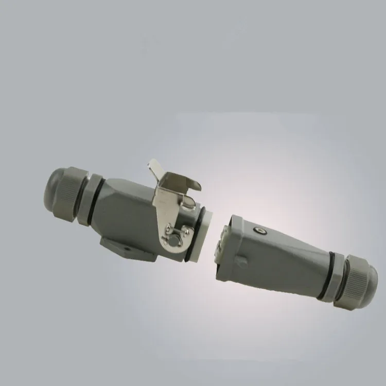 10A 400V HDC авиационный разъем PG11 прямоугольный сверхмощный 4Pin 5Pin с заземлением|earth
