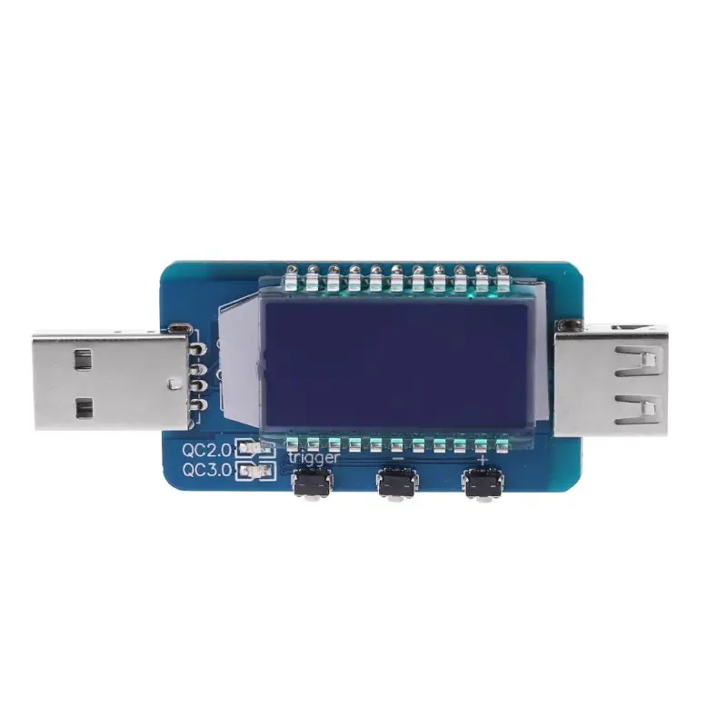 QC2.0/QC3.0 триггер USB цифровой электронный скам банк питания быстрое зарядное устройство триггер w/измеритель тока напряжения