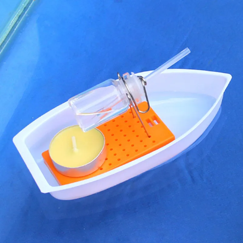 Atacado funuy física ciência experiência caseira steamboat tecnologia equipamento experimental diy navios a vapor