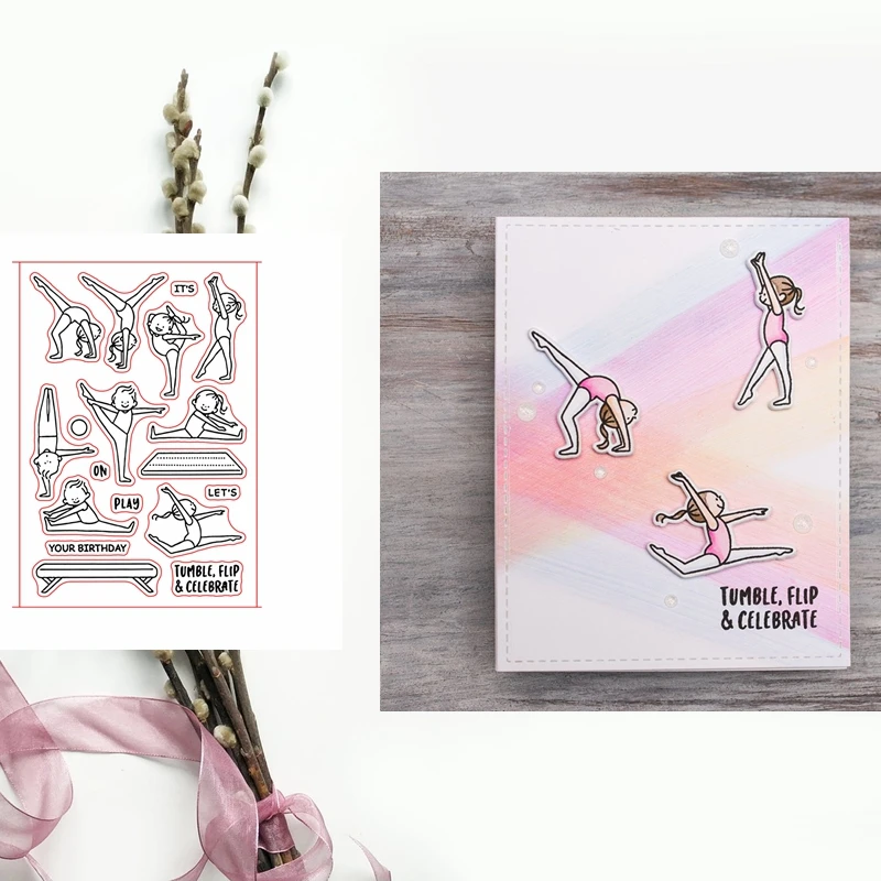 

Elegant Dancer Clear Transparent Stamps DIY Crafts Card Album Making Stencil Decor Scrapbooking Embossing New Stamps 2019
