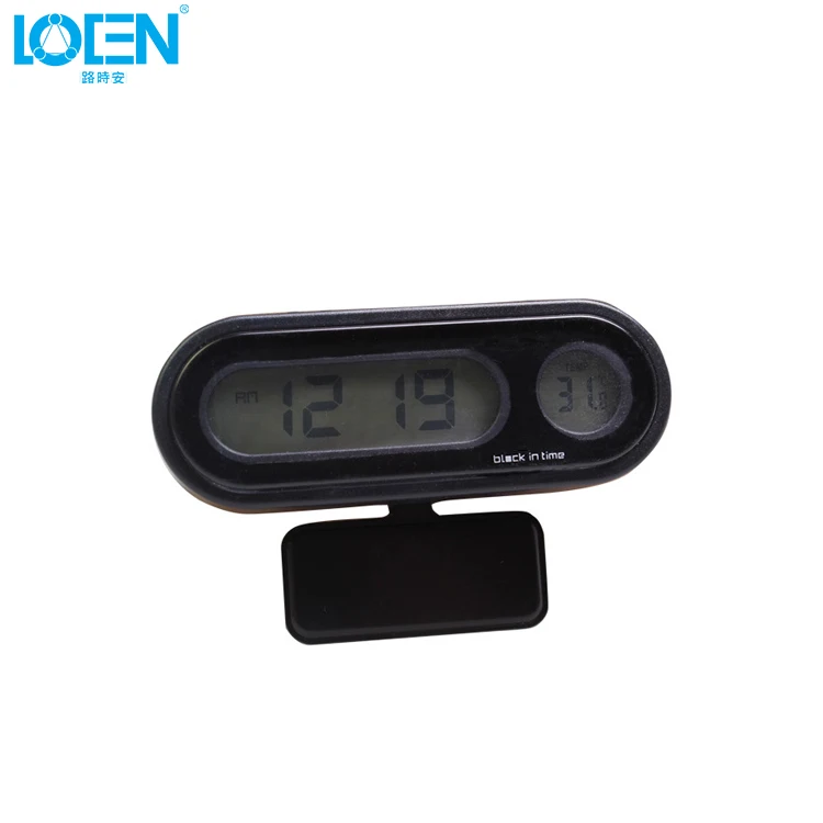 Автомобильные мини электронные часы Авто приборная панель часы светящийся термометр Черный Цифровой дисплей автомобильные аксессуары - Название цвета: Thermometer