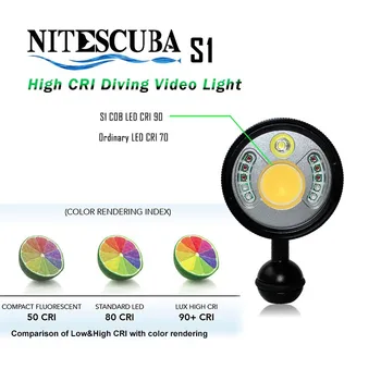 

Scuba Diving Spotlight video light Nitescuba S1 4200 lm with RED& UV light for Camera housing underwater photography accessories