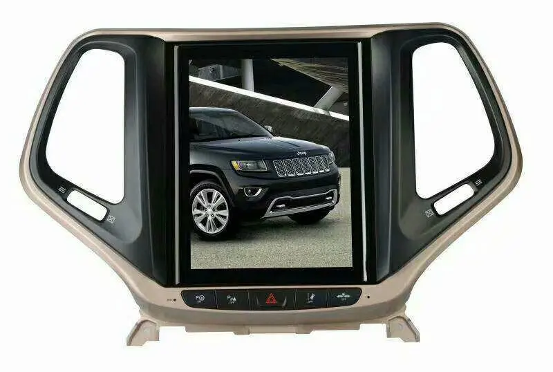 10," сенсорный экран android 7,12 tesla стиль автомобильный dvd-плеер для JEEP Cherokee-с gps навигацией wifi Аудио Авторадио