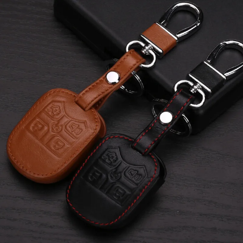 

Leather car key cover case shell wallet for FORD edge f-150 explorer key protection case keychain